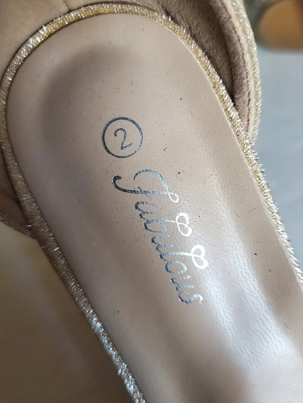 Excellent Condition Girl's Rhinestone Shoes - Picture 7 of 9